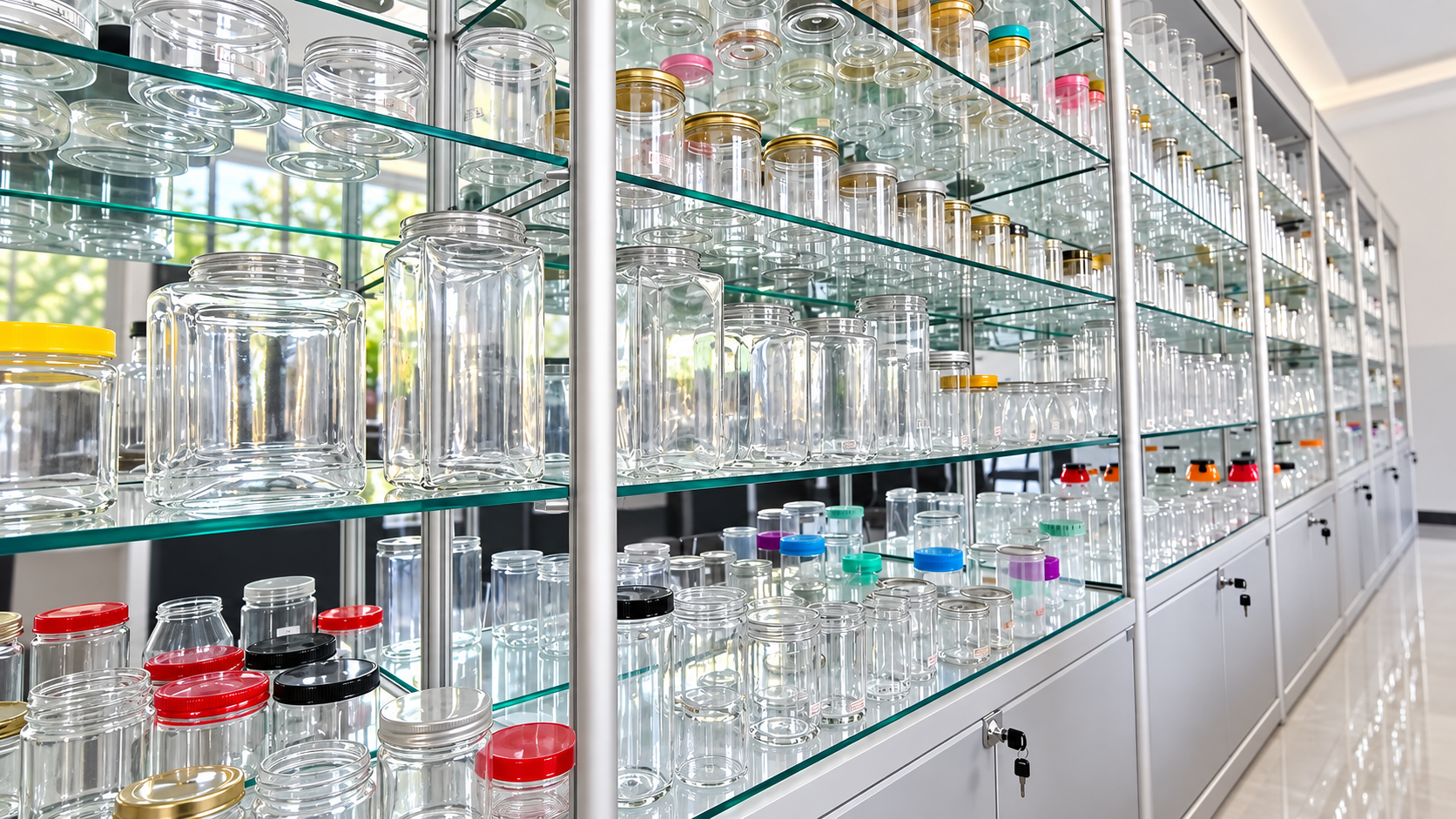 Packaging sample display wall